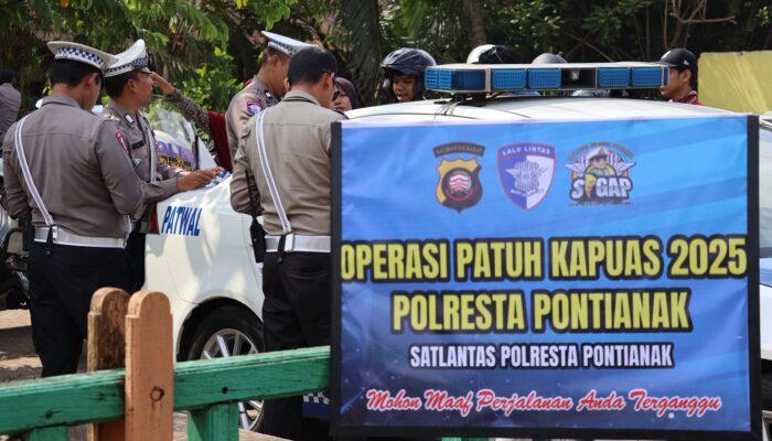 Hari ke-9 Operasi Patuh Kapuas 2025, Sat Lantas Polresta Pontianak Lakukan 16 Penindakan Tilang dan 13 Teguran