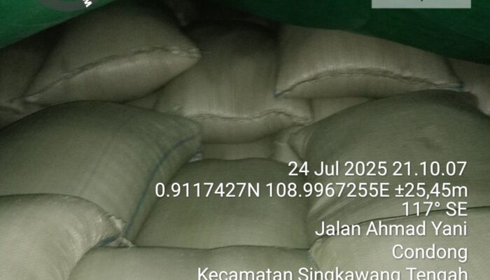 Satgas Pangan Polda Kalbar Amankan Truk Bermuatan Beras Ilegal di Singkawang