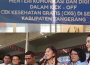 Menteri Kominfodigi Bersama Forkopimda Banten Tinjau Check Kesehatan Gratis Anak Sekolah di Tangerang.