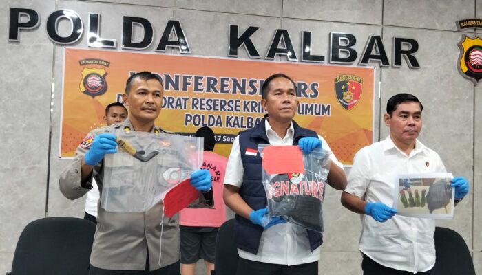 Polda Kalbar Tangkap 4 Penyusup Aksi Massa, Bawa Bom Molotov dan Sajam