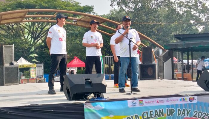 Pemerintah Kabupaten Tangerang, Dinas DLHK Peringati Word Clean up Day.