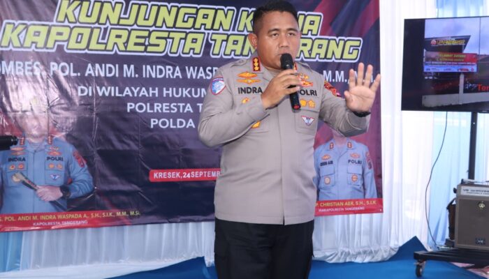 Kunjungi Polsek Kresek, Kapolresta Tangerang Ajak Jajaran Teguhkan Komitmen Layani Masyarakat