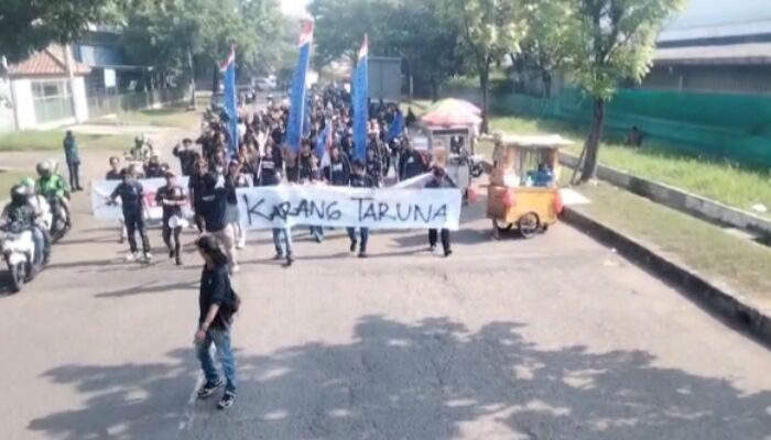 Karang Taruna Desa Karang Baru Gelar Aksi di PT Taekyung Technology Jababeka, Tuntut Prioritas Tenaga Kerja Lokal