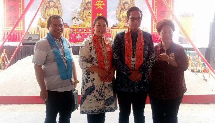 Wali Kota Medan Rico Waas Hadiri Peletakan Batu Pertama Vihara Bhoga Prajna di Medan Area