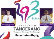 Segenap Keluarga Besar Pimpinan dan Jajaran Serta Staff Kecamatan Rajeg Mengucapkan Selamat HUT Kabupaten Tangerang ke 393 Bersyukur Berkarya dan Berdaya
