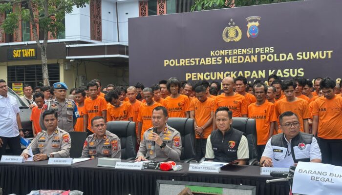 Sepekan, Polrestabes Ungkap 61 Kasus, 87 Tersangka 