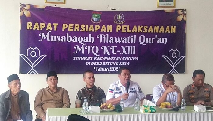Polsek Cikupa Hadiri Rapat Persiapan MTQ ke-13 Tingkat Kecamatan Cikupa