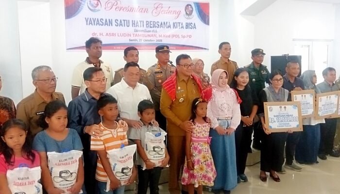 Bupati Deli Serdang dr. Asri Ludin Tambunan Resmikan Gedung Baru Yayasan Satu Hati Bersama Kita 