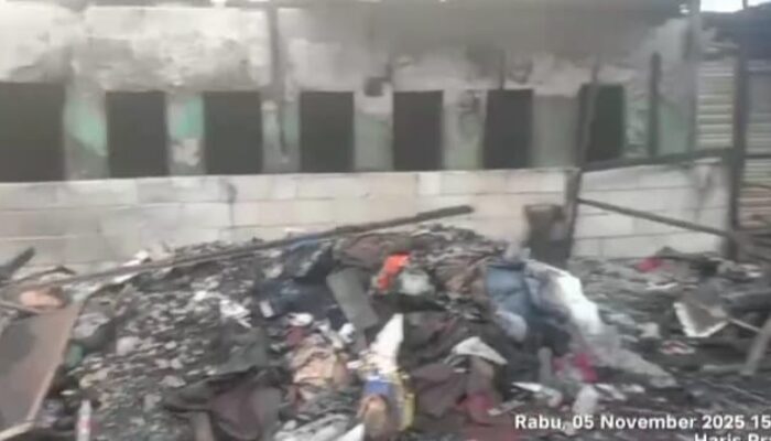 Pasca Kebakaran, Puluhan Lapak Pedagang di Pasar Cikarang Masih Menyisakan Puing dan Abu