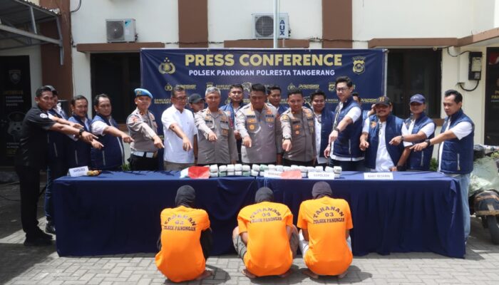 Polresta Tangerang Bongkar Jaringan Narkoba Antarprovinsi, 35 Paket Besar Ganja Diselundupkan dalam Motor Vespa