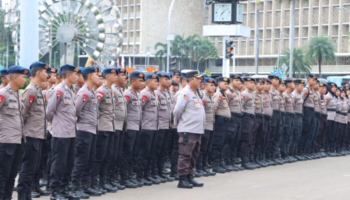 Polisi Kerahkan 1.392 Personel Layani Aksi KSPI di Silang Selatan Monas