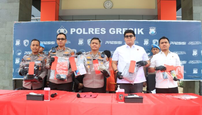 Tiga Gangster Kampungan Ditangkap, Polres Gresik Beri Tindakan Tegas Terukur