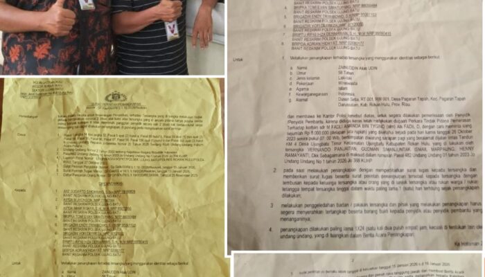 Diduga Penggiringan Opini oleh Oknum LSM, Penjemputan Paksa di Polsek Ujung Batu Dipertanyakan