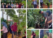 Lurah Jurang Mangu Timur Luangkan Waktu Kerja Bakti Bersama Kader PKK di Green House Kelurahan