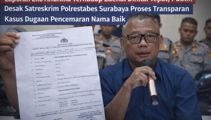 Kasus Dugaan Pencemaran Nama Baik, Publik Minta Polrestabes Surabaya Transparan