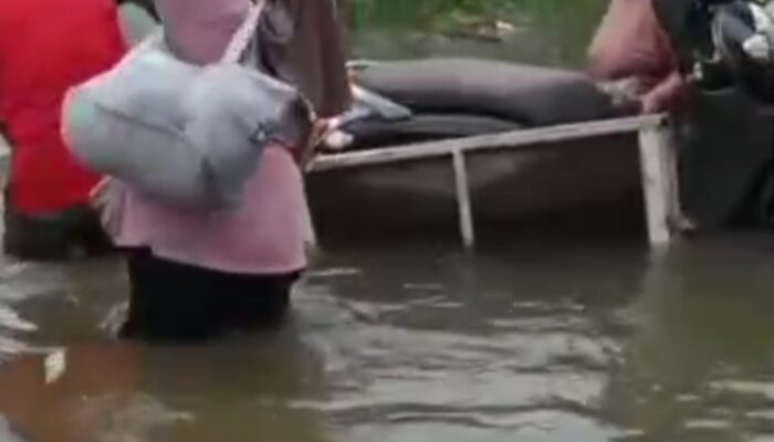 Perumahan Villa Kencana Cikarang Kembali Dilanda Banjir Senin pagi Usai Hujan Deras Sabtu, Minggu