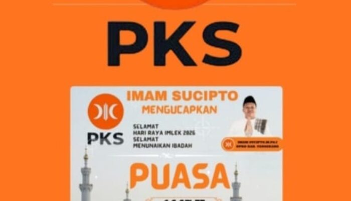Imam Sucipto, M.Pd.I Fraksi PKS Mengucapakan Selamat Tahun Baru Imlek dan Marhaban Ya Ramadhan Selamat Menunaikan Ibadah Puasa*