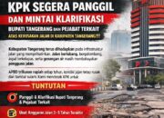 DEMO AKBAR.!!!, Buntut Ruas Jalan diNilai diabaikan Pemkab Tangerang,  Masyarakat  Akan Geruduk KPK Rabu, 25 Februari 2026 Esok.