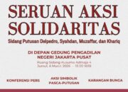 Ayo Datang Aksi Solidaritas untuk Kawal Sidang Putusan Delpedro, Muzaffar, Syahdan & Khariq‼️📣