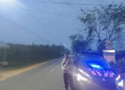 Personil Polsek Lima Puluh Gelar Patroli Mobile Pagi, Cegah Gangguan Jelang Mudik Lebaran