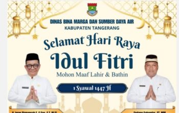 Dinas Bina Marga Kabupaten Tangerang SampaikanUcapan Selamat Hari Raya Idul Fitri 1447 H
