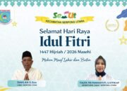 Camat dan Sekcam Serpong Utara Sampaikan Ucapan Selamat Hari Raya Idul Fitri 1447 H