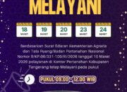 Kantor Pertanahan Kabupaten Tangerang tetap berkomitmen untuk memberikan pelayanan kepada masyarakat