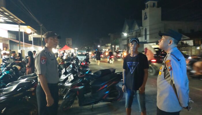 Polsek Indrapura Gelar Patroli Malam, Antisipasi Gangguan Jelang Ramadhan