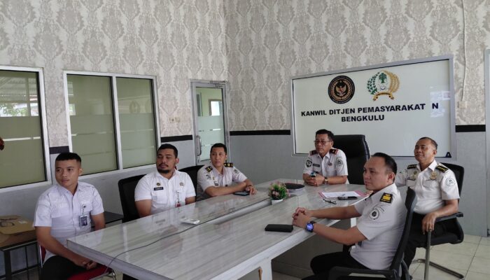 Kakanwil Ditjenpas Bengkulu Mengikuti Kegiatan Pengarahan Virtual Kesiapan Kunjungan Idul Fitri 1447 H