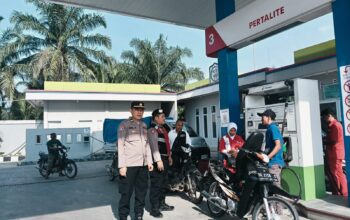 Polsek Lima Puluh Pantau Ketersediaan BBM di SPBU, Beberapa Jenis Sudah Tersedia Jelang Musim Mudik