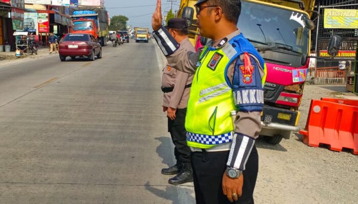 Pos YAN 1 Simpang Kuala Tanjung gelar gatur pagi jelang Operasi Ketupat Toba 2026