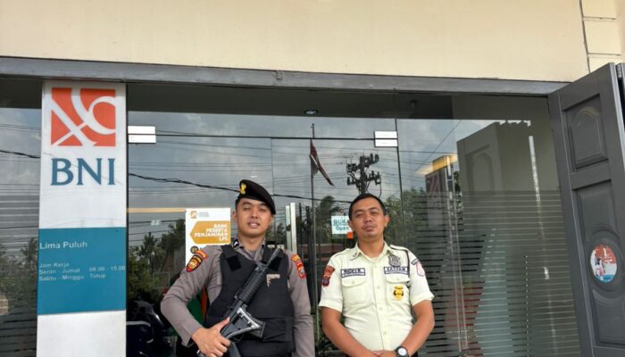 Sat Samapta Polres Batu Bara amankan objek vital perbankan, seluruh lokasi kondusif