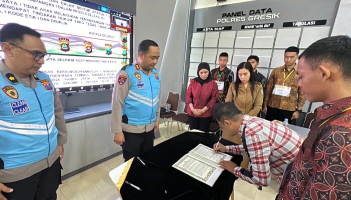 Polres Gresik Wujudkan Rekrutmen BETAH, Gandeng Lintas Instansi dalam MoU Penerimaan Polri 2026