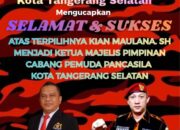 Ketua Kadin Tangsel Ucapkan Selamat atas Suksesnya Muscablub Pemuda Pancasila