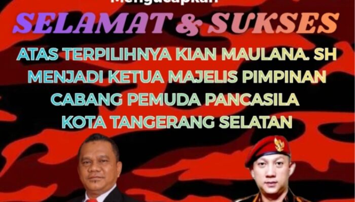 Ketua Kadin Tangsel Ucapkan Selamat atas Suksesnya Muscablub Pemuda Pancasila