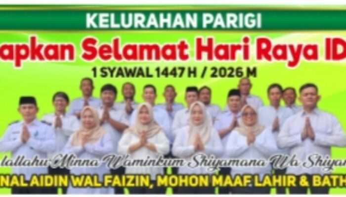 Lurah Parigi Sampaikan Ucapan Idul Fitri 1447 H, Ajak Pererat Silaturahmi