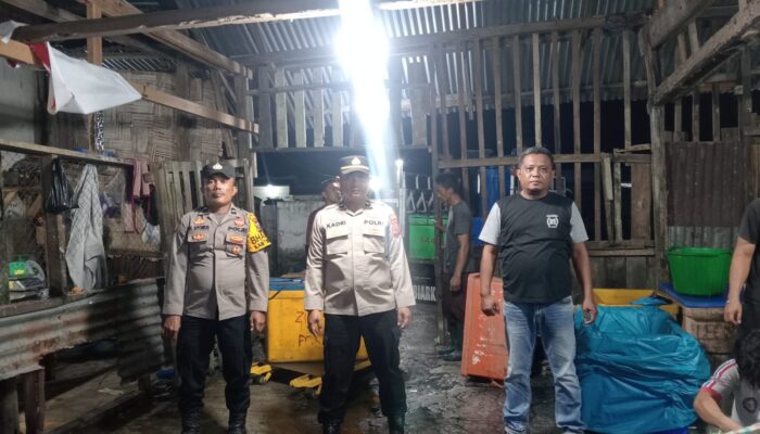 Polsek Medang Deras gelar patroli malam gabungan, antisipasi kejahatan dan tawuran di wilayahnya