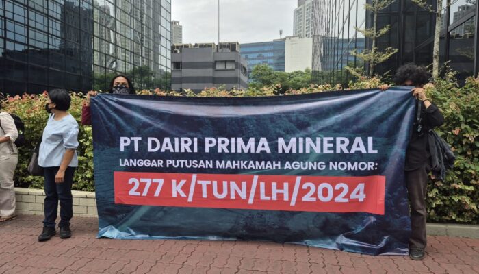 378 ORGANISASI MASYARAKAT SIPIL, DESAK MENTERI LINGKUNGAN HIDUP TOLAK IZIN TAMBANG PT DPM DI DAIRI